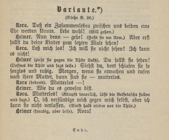 Tekstutdraget på tysk i gotisk skrift, henta frå den tyske omsetjinga.